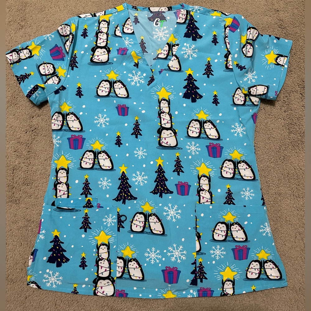 GT Performance Print Scrub Top